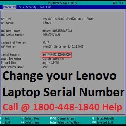 how to update serial number in bios lenovo 90da004mus